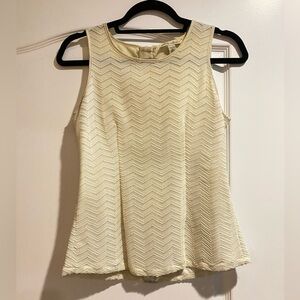 Banana Republic Chevron Lace Sleeveless Blouse